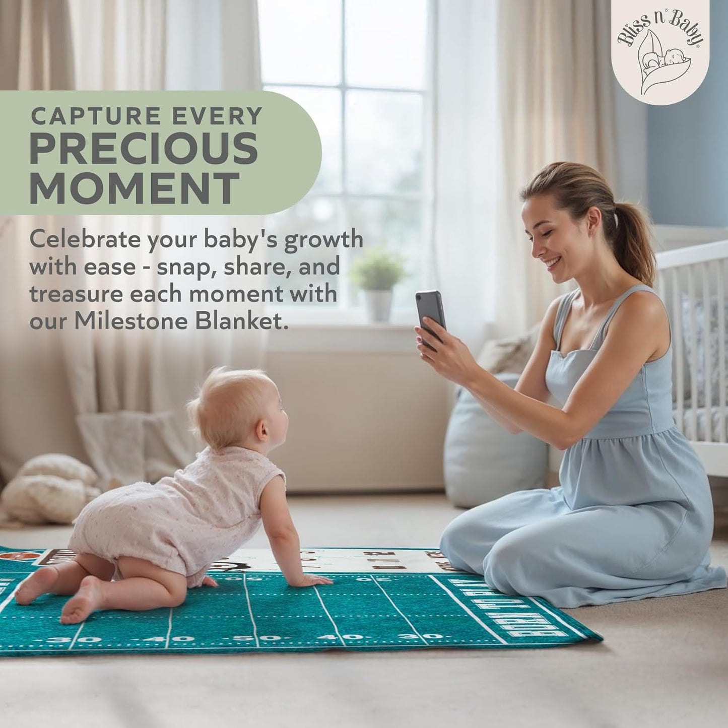 Football Milestone Blanket