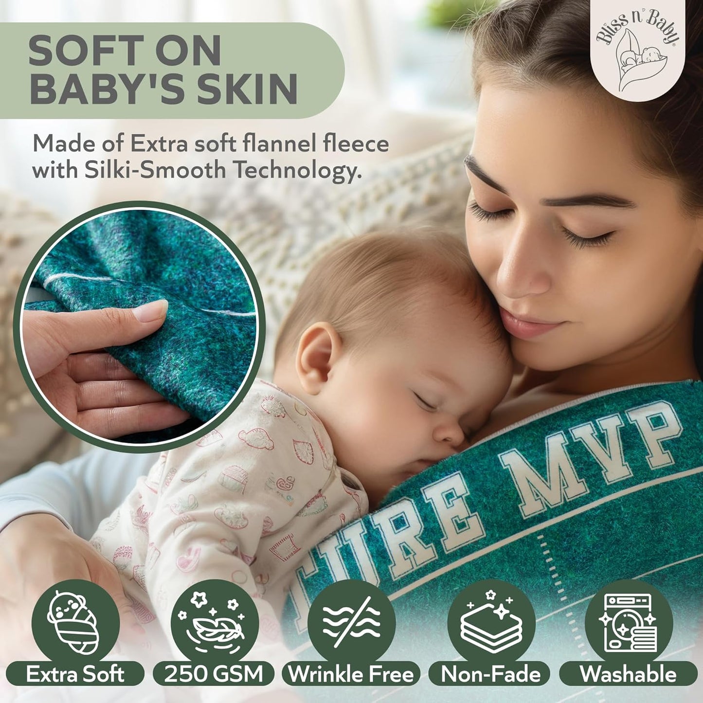 Football Milestone Blanket