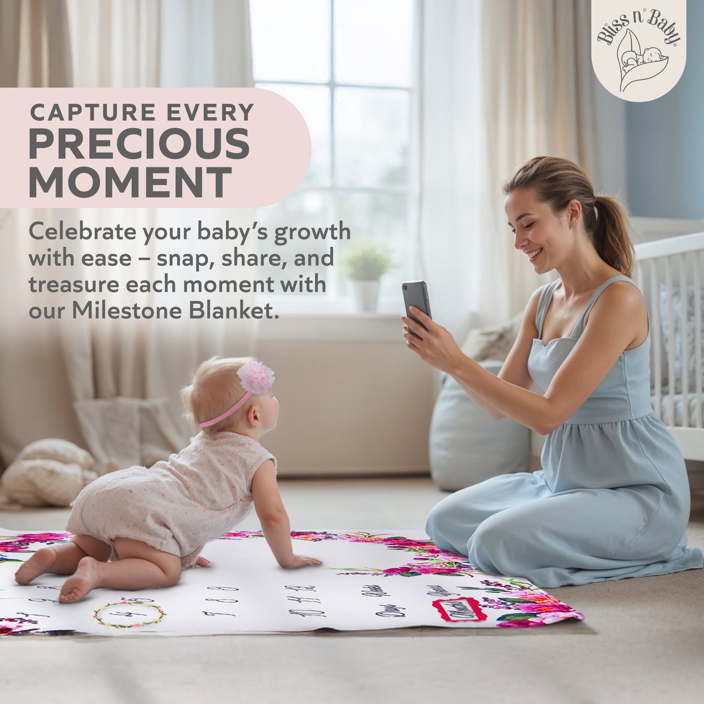 Floral Milestone Blanket