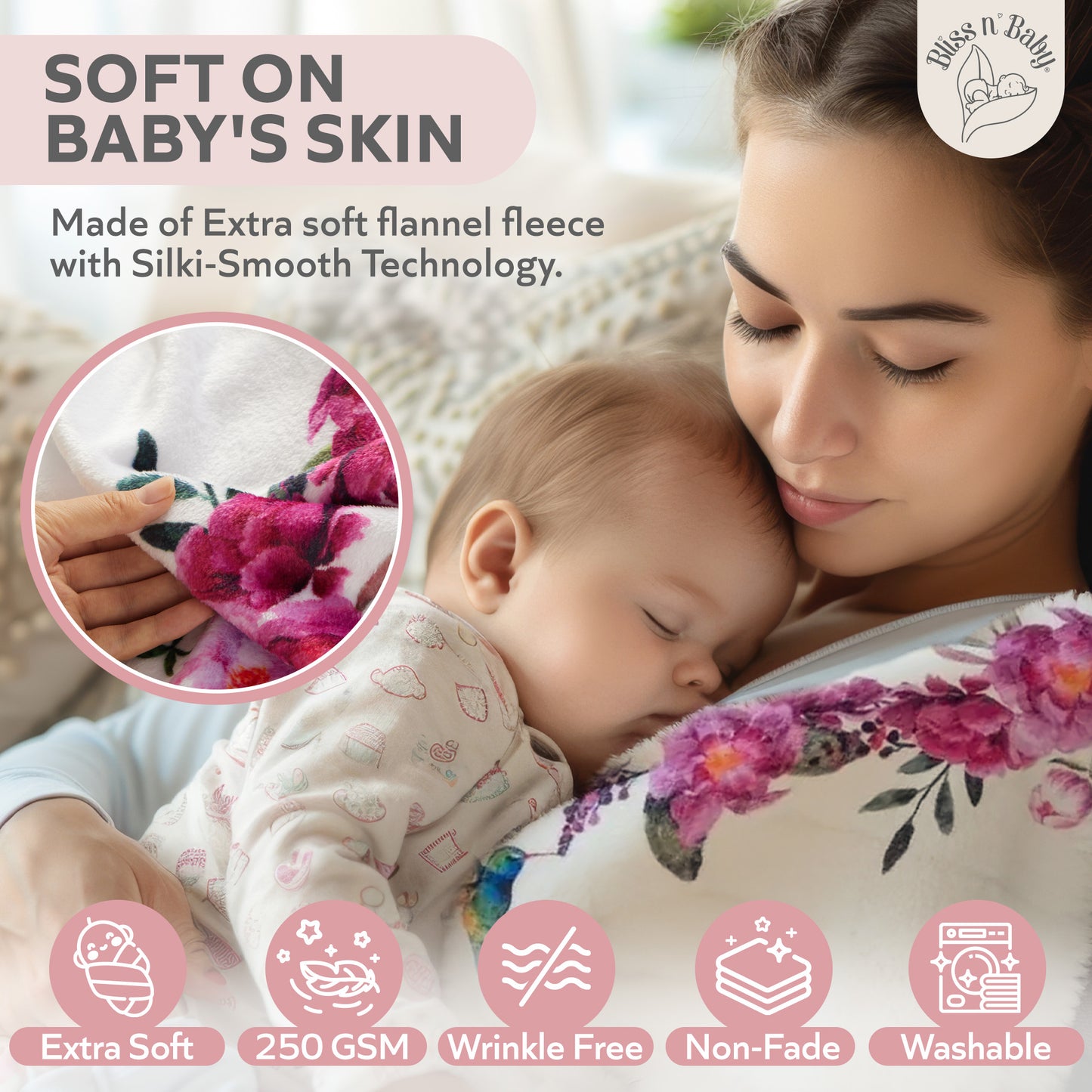 Floral Milestone Blanket