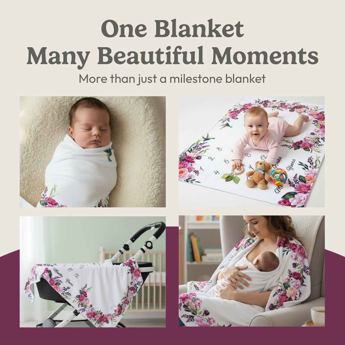 Floral Milestone Blanket