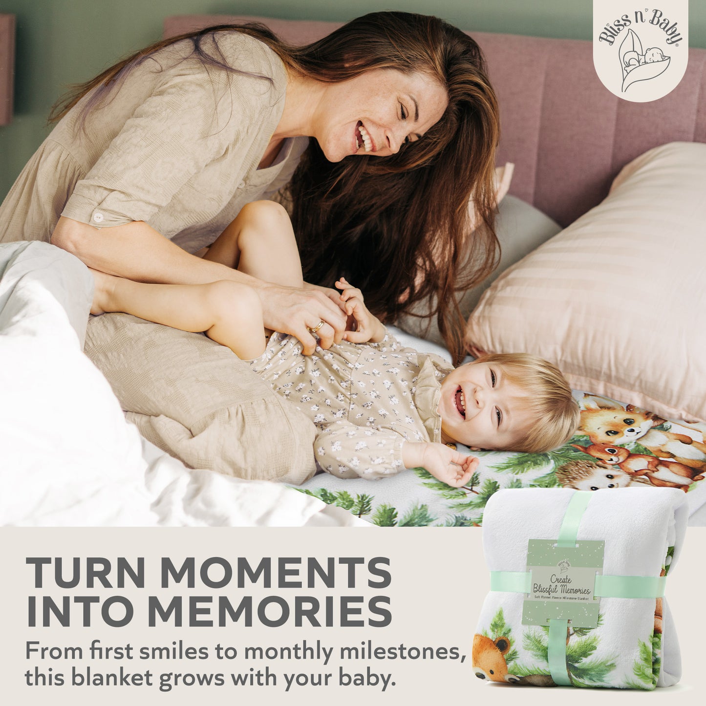 Woodland Milestone Blanket