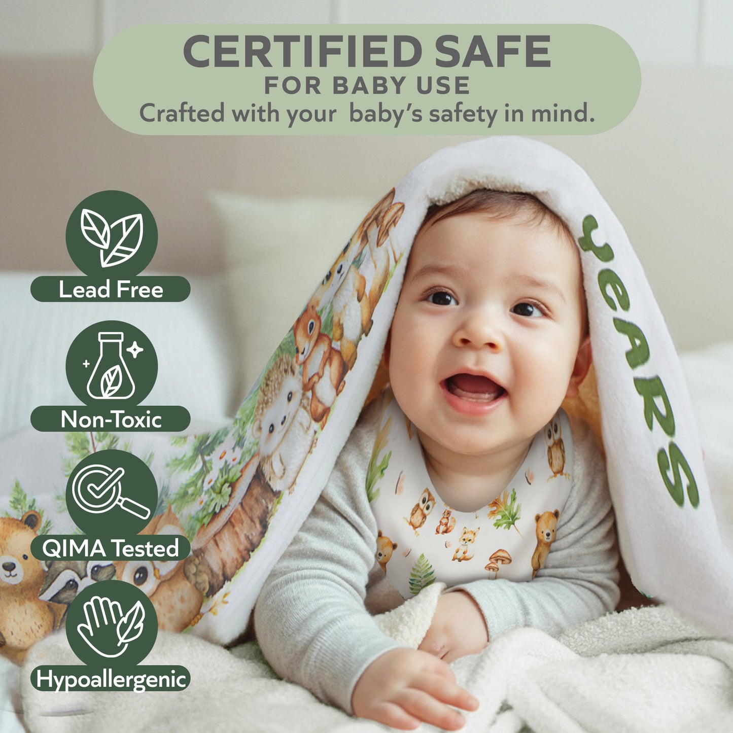 Woodland Milestone Blanket