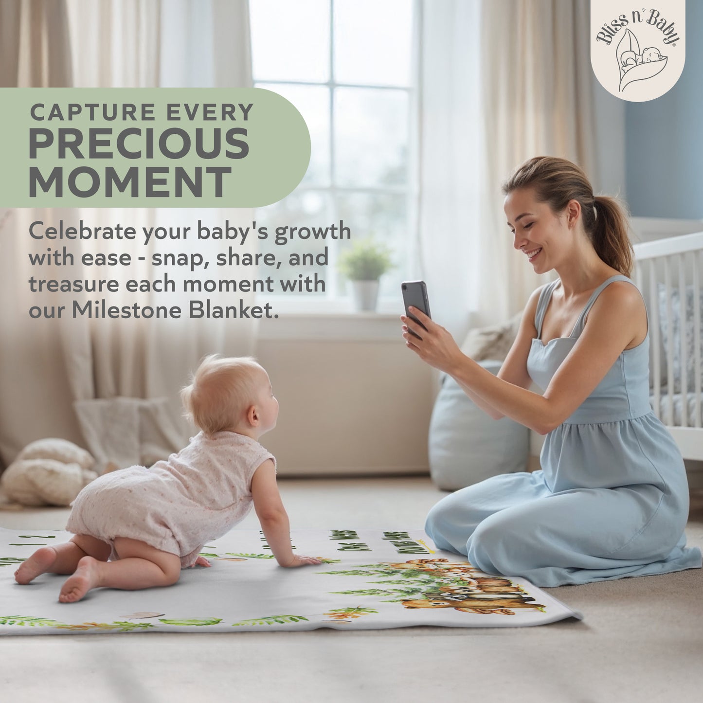 Safari Milestone Blanket