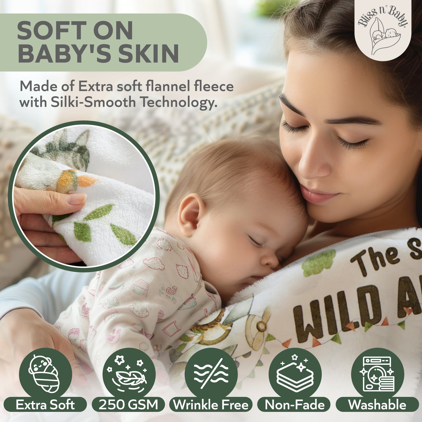 Safari Milestone Blanket