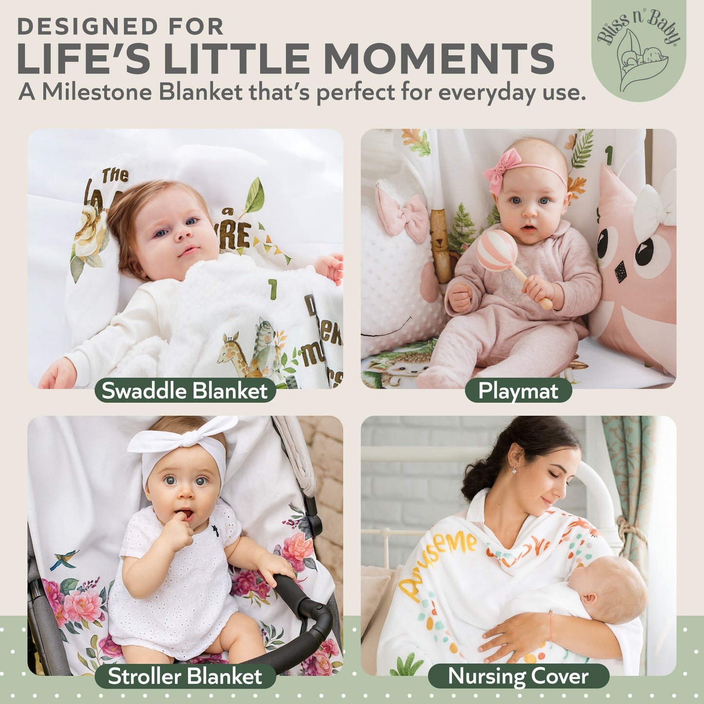 Safari Milestone Blanket