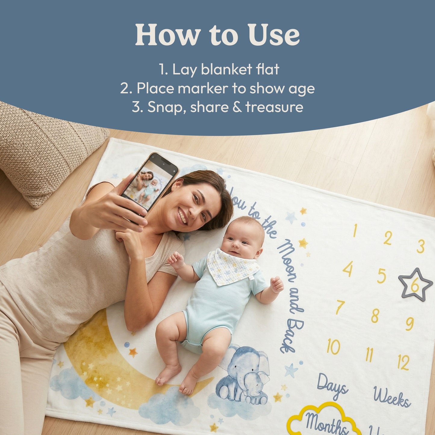 Star Milestone Blanket